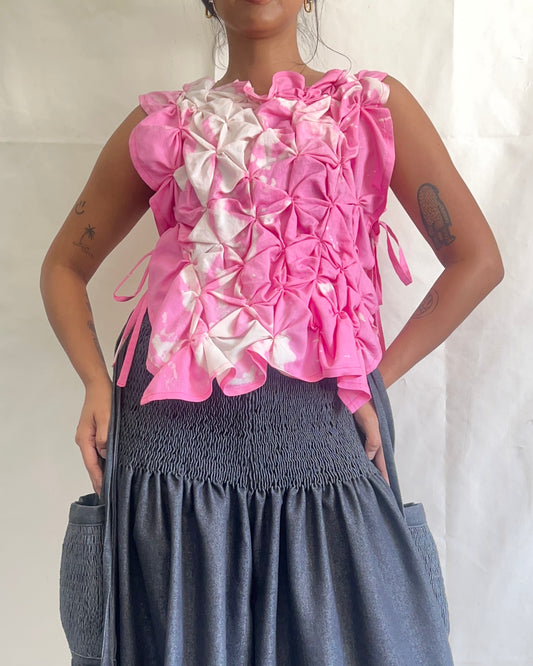 no. 31 pucker bib fuchsia