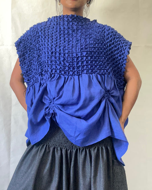 no. 11: bloom tunic royal blue
