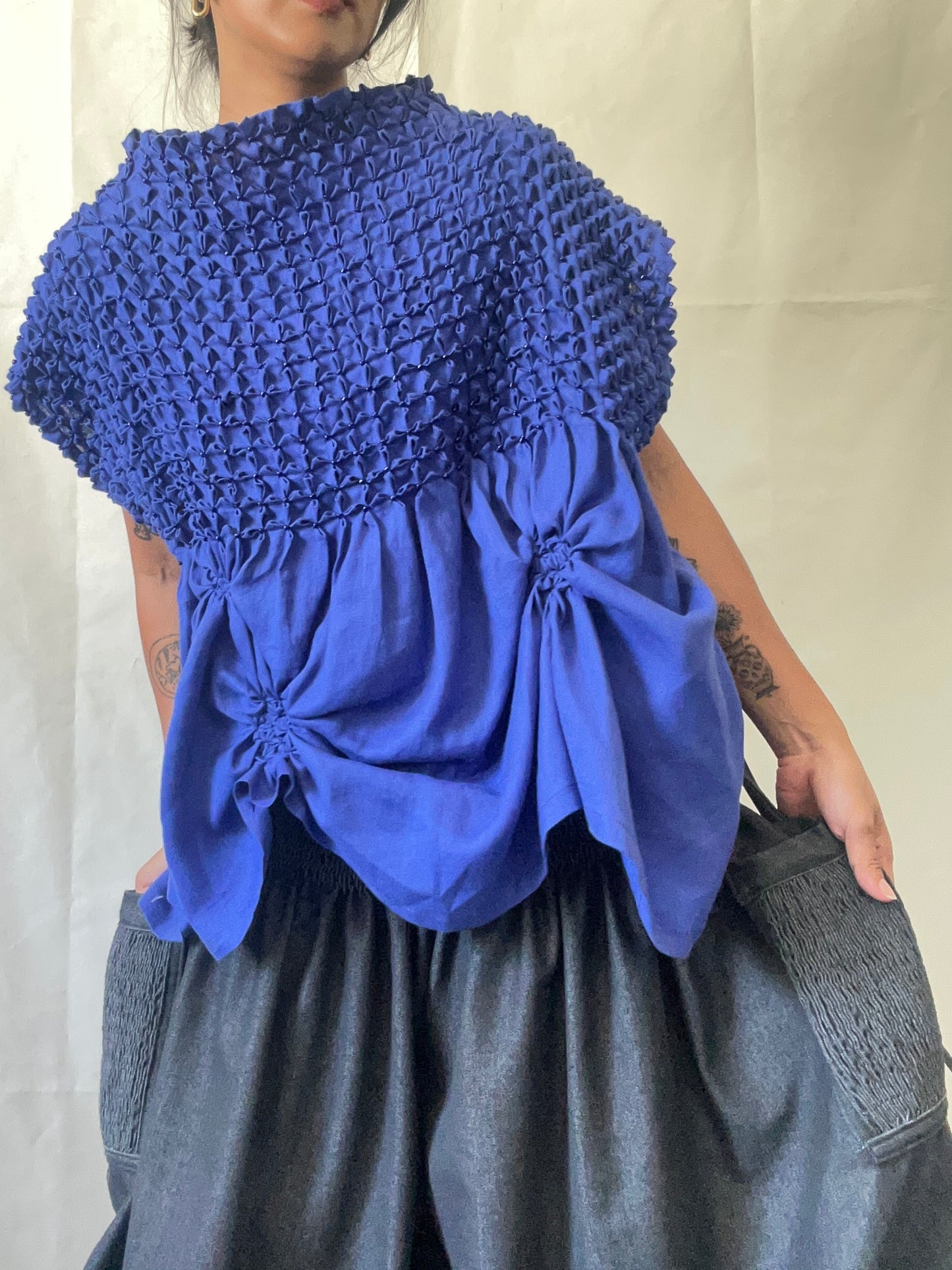 no. 11: bloom tunic royal blue