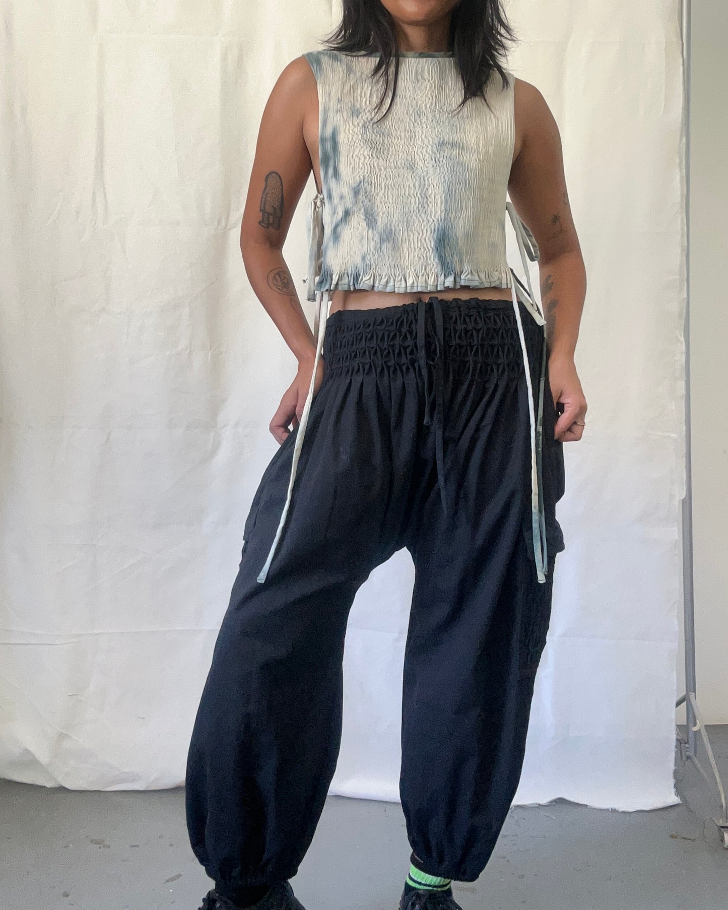 no.49 boho pants - black