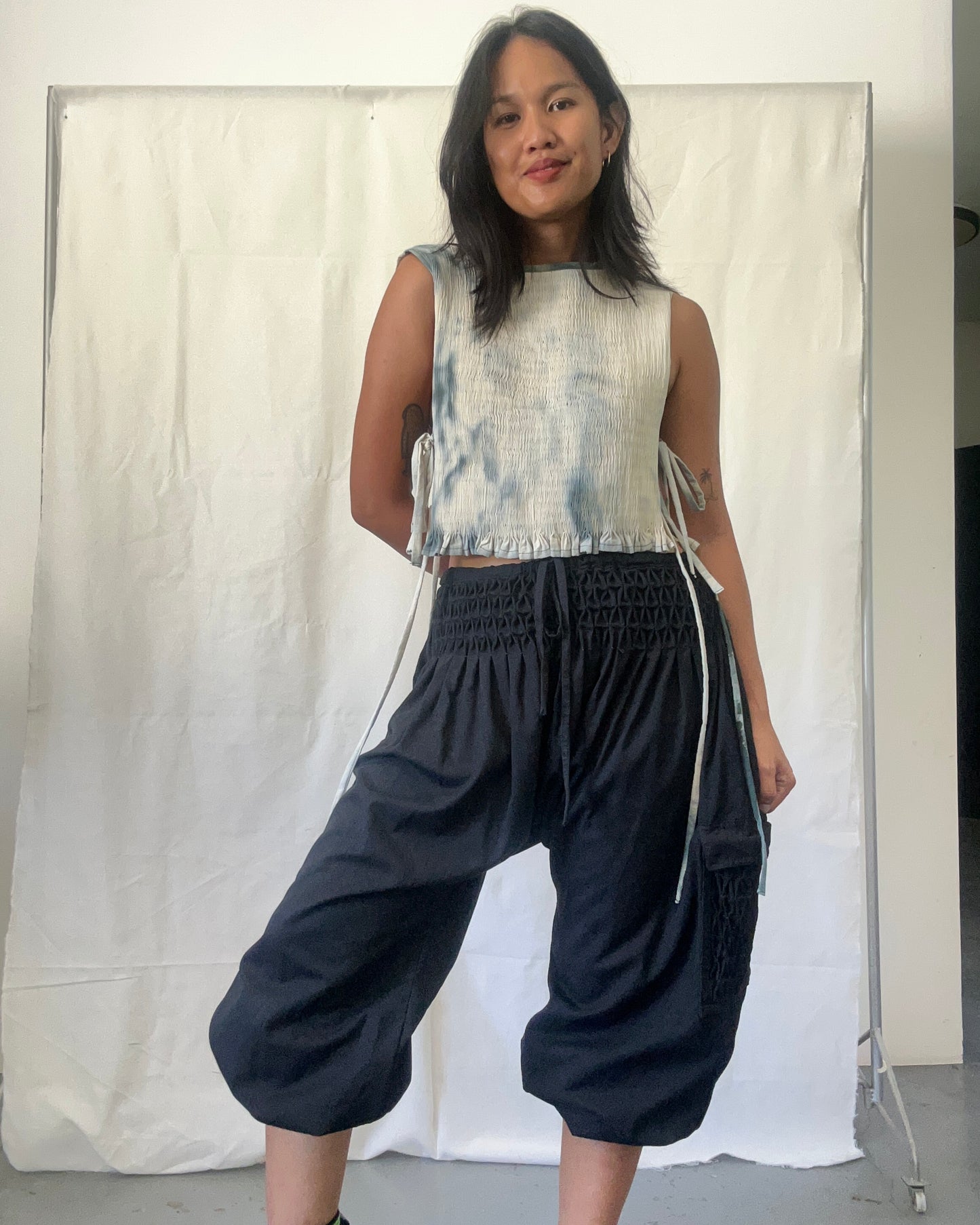 no.49 boho pants - black