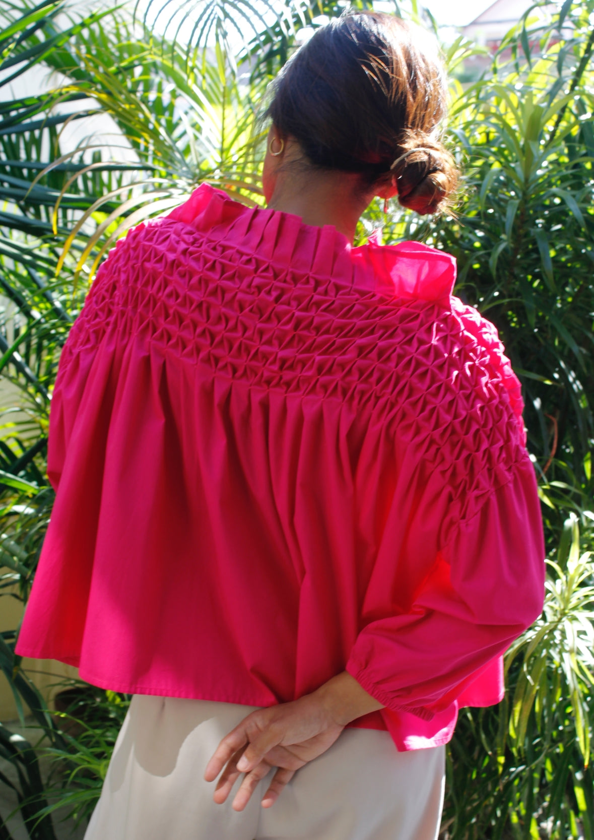 lilet blouse - fuchsia