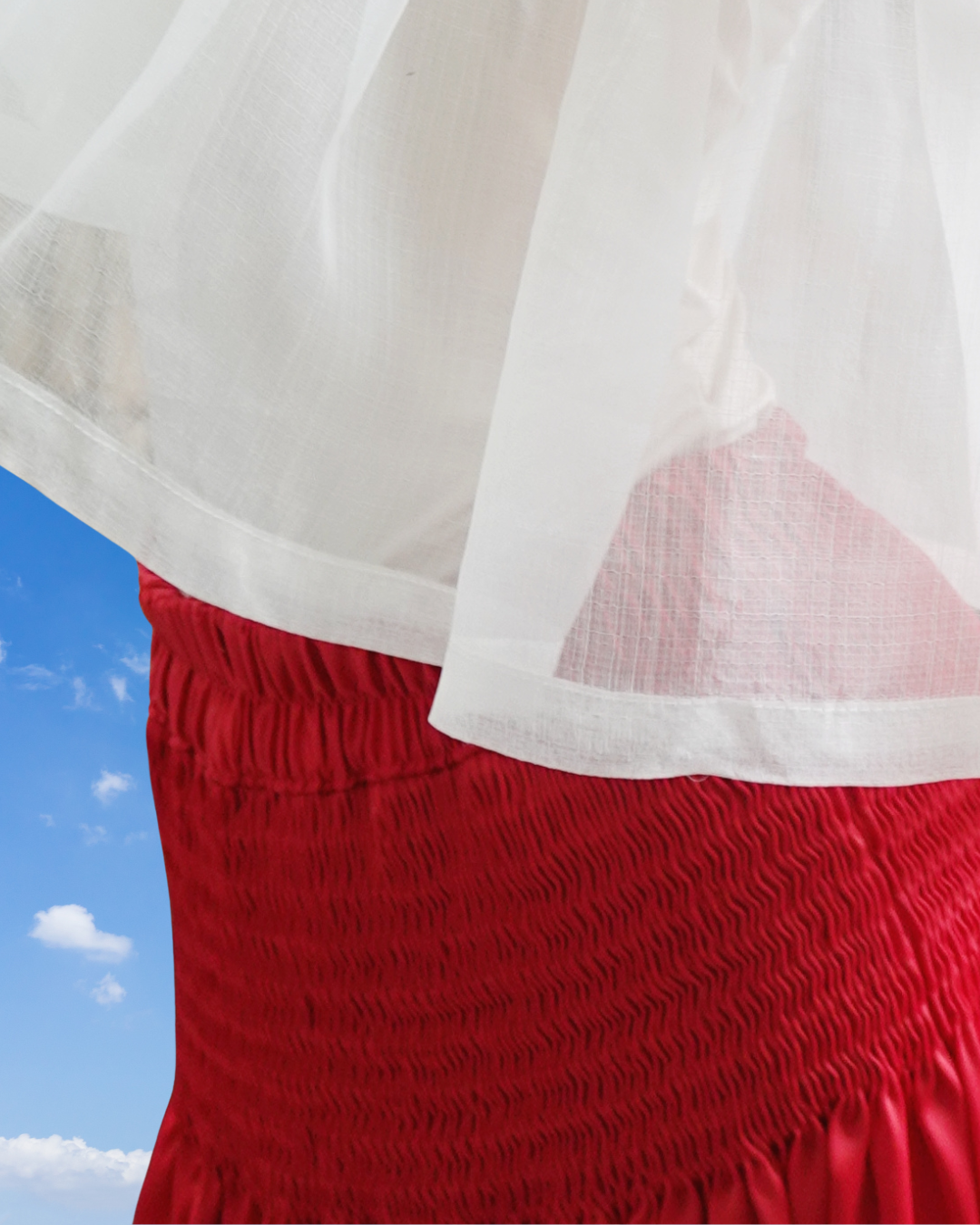 payaso skirt - red