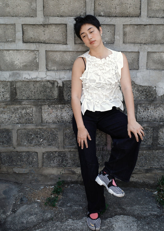 bubble bib - white