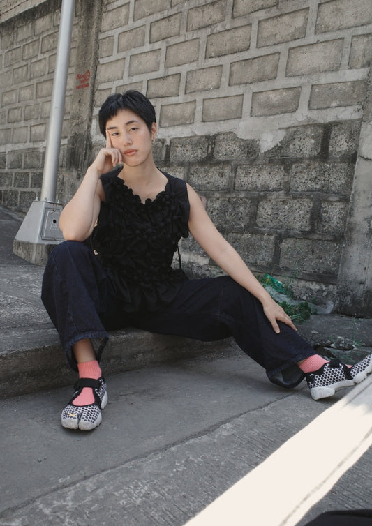 bubble bib - black