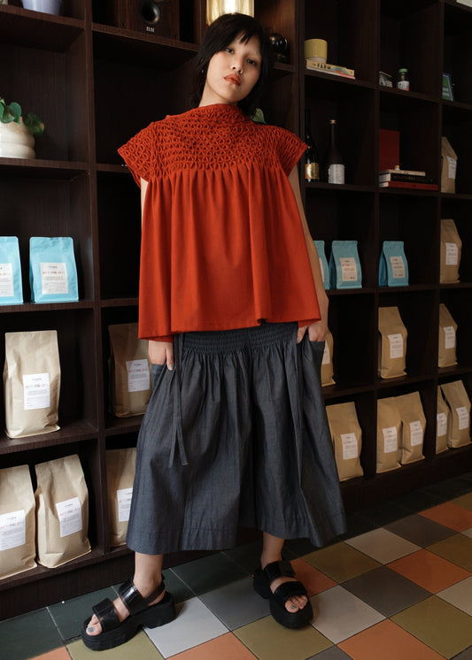 lily top - maroon
