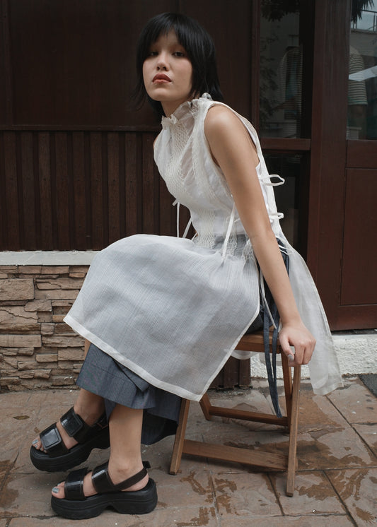 bighani bib dress - silk cocoon