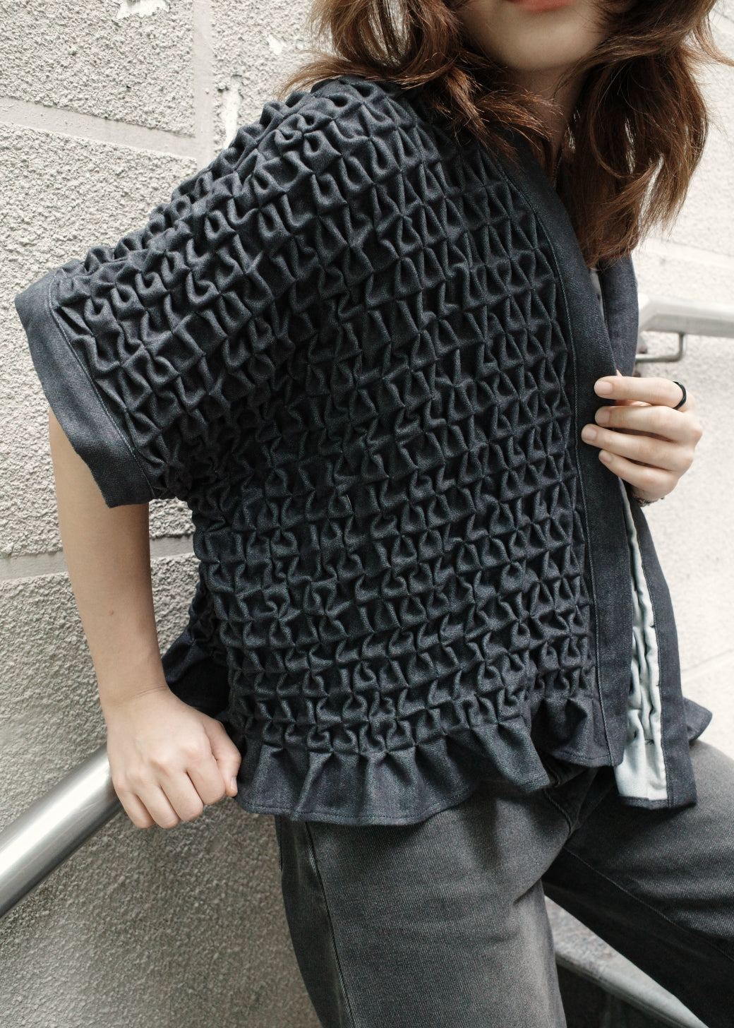 ruri kimono - new black denim