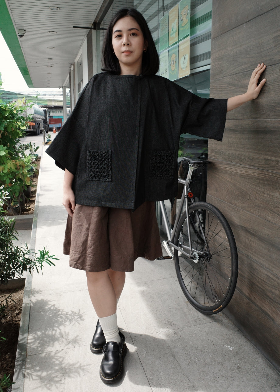 balabal jacket - black maong