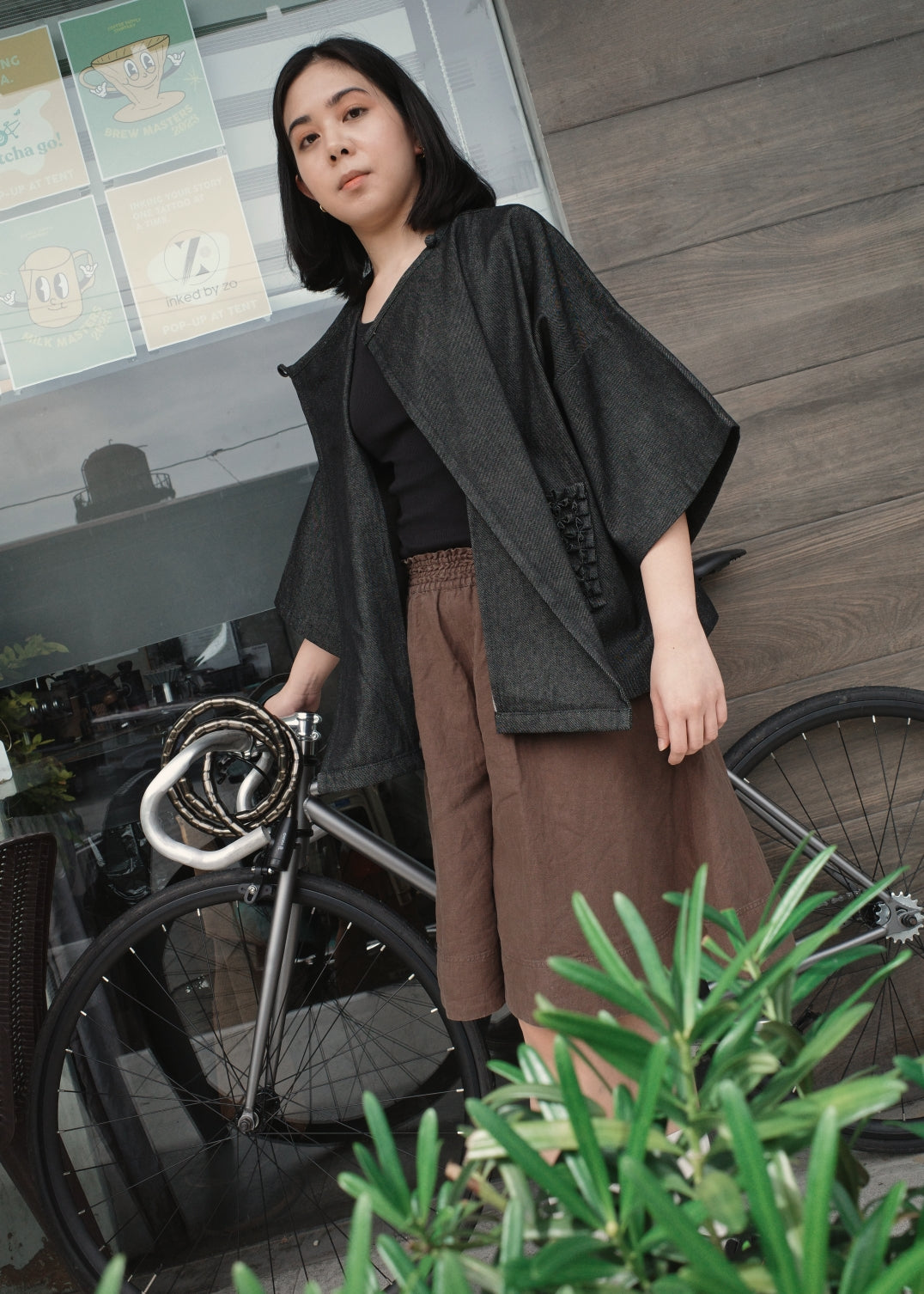 balabal jacket - black maong