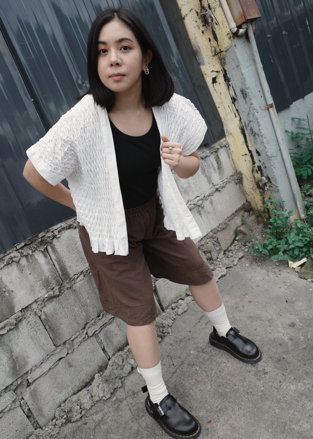 ruri kimono - linen, white