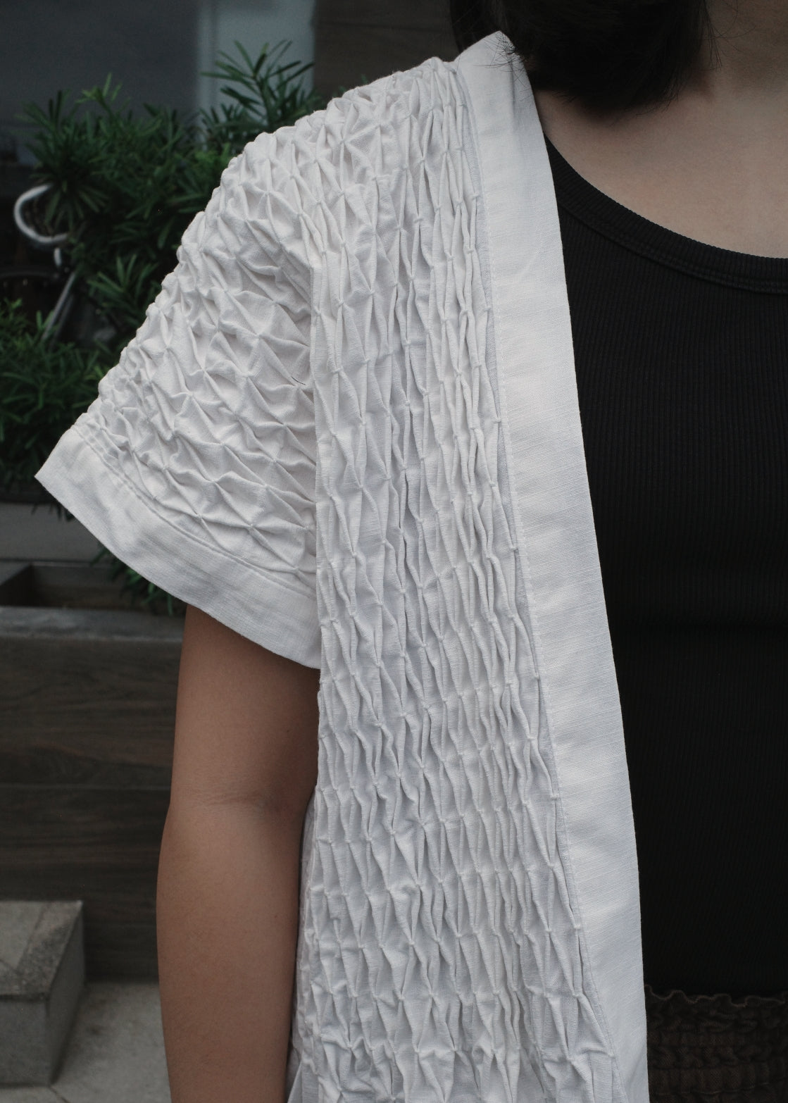 ruri kimono - linen, white