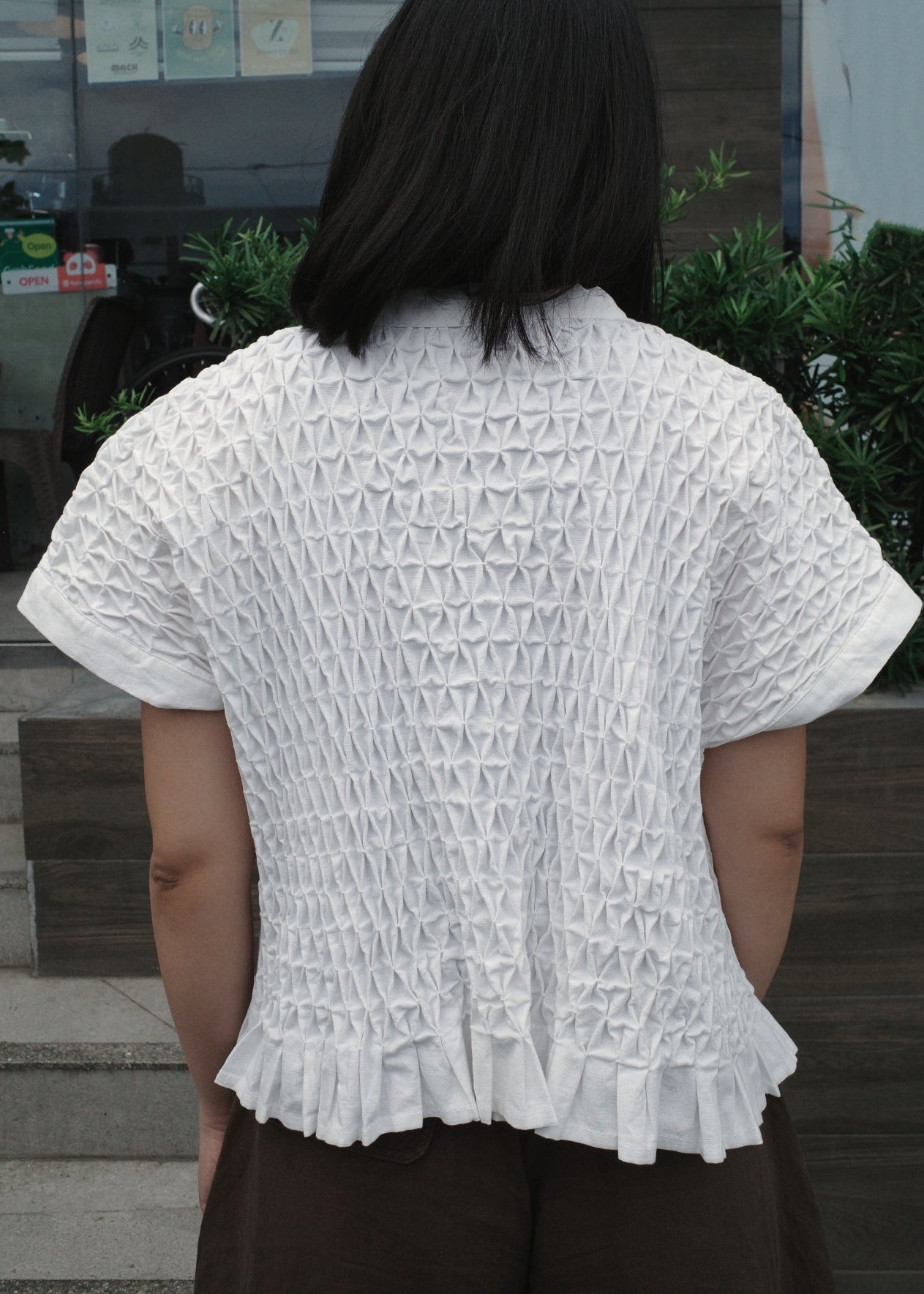 ruri kimono - linen, white
