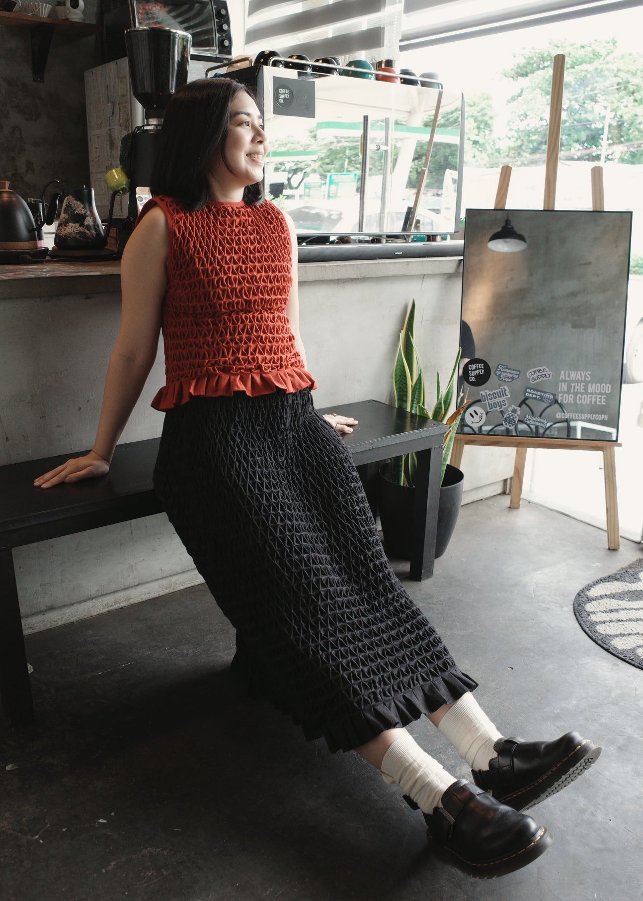 valerie shirt - maroon