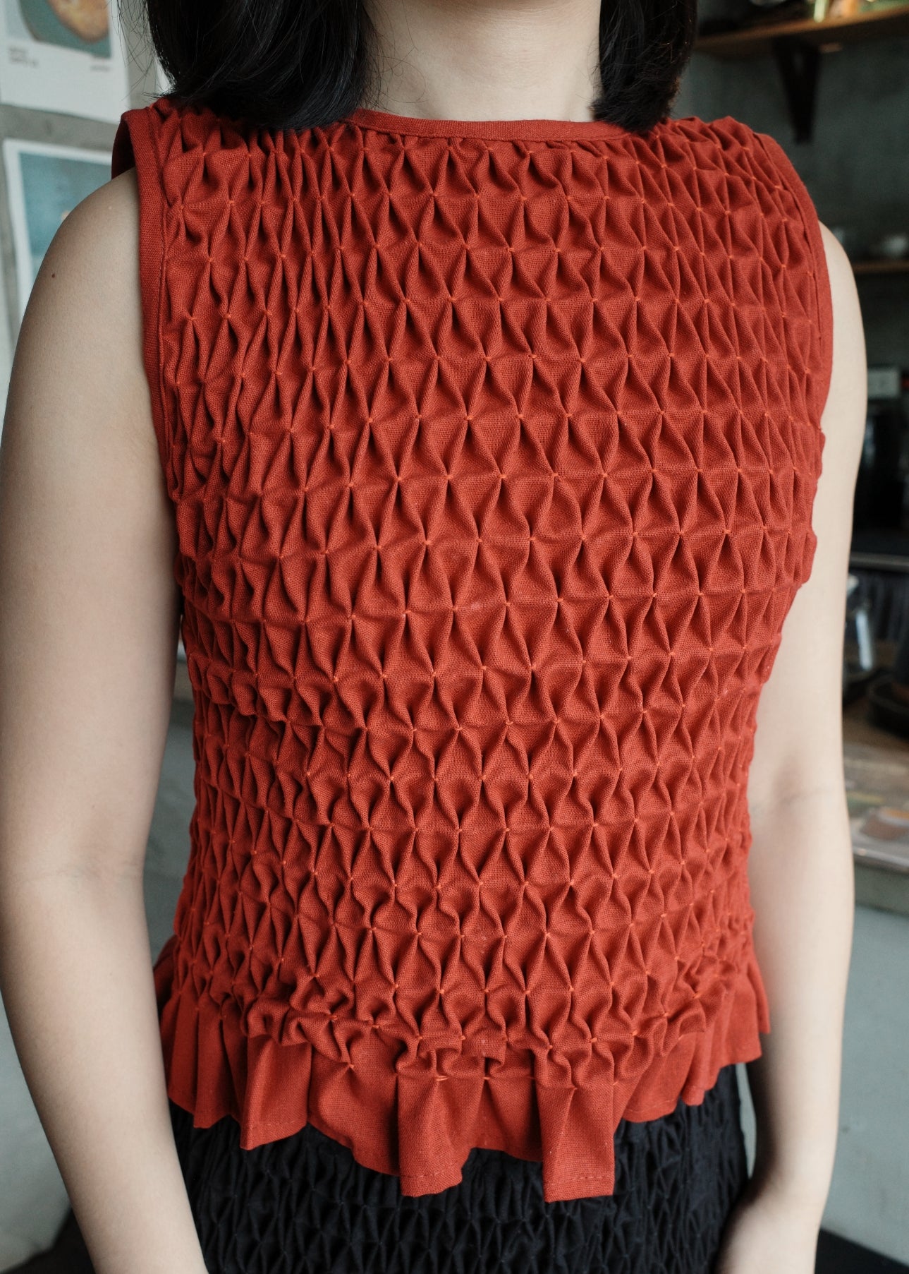 valerie shirt - maroon