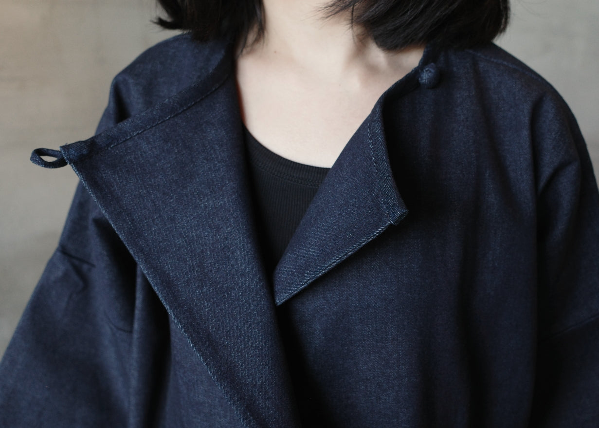 balabal jacket - blue maong