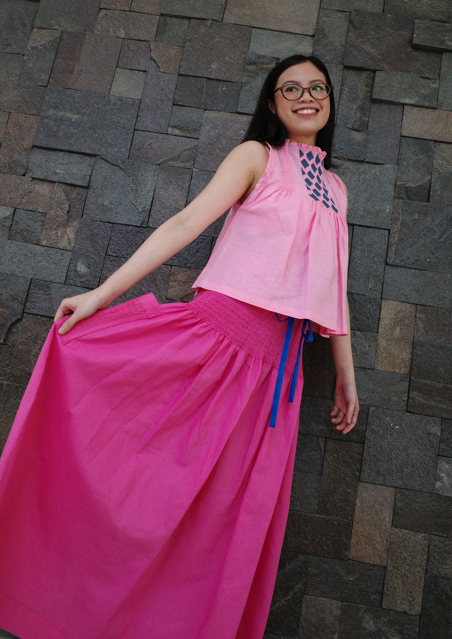 isa skirt - fuchsia