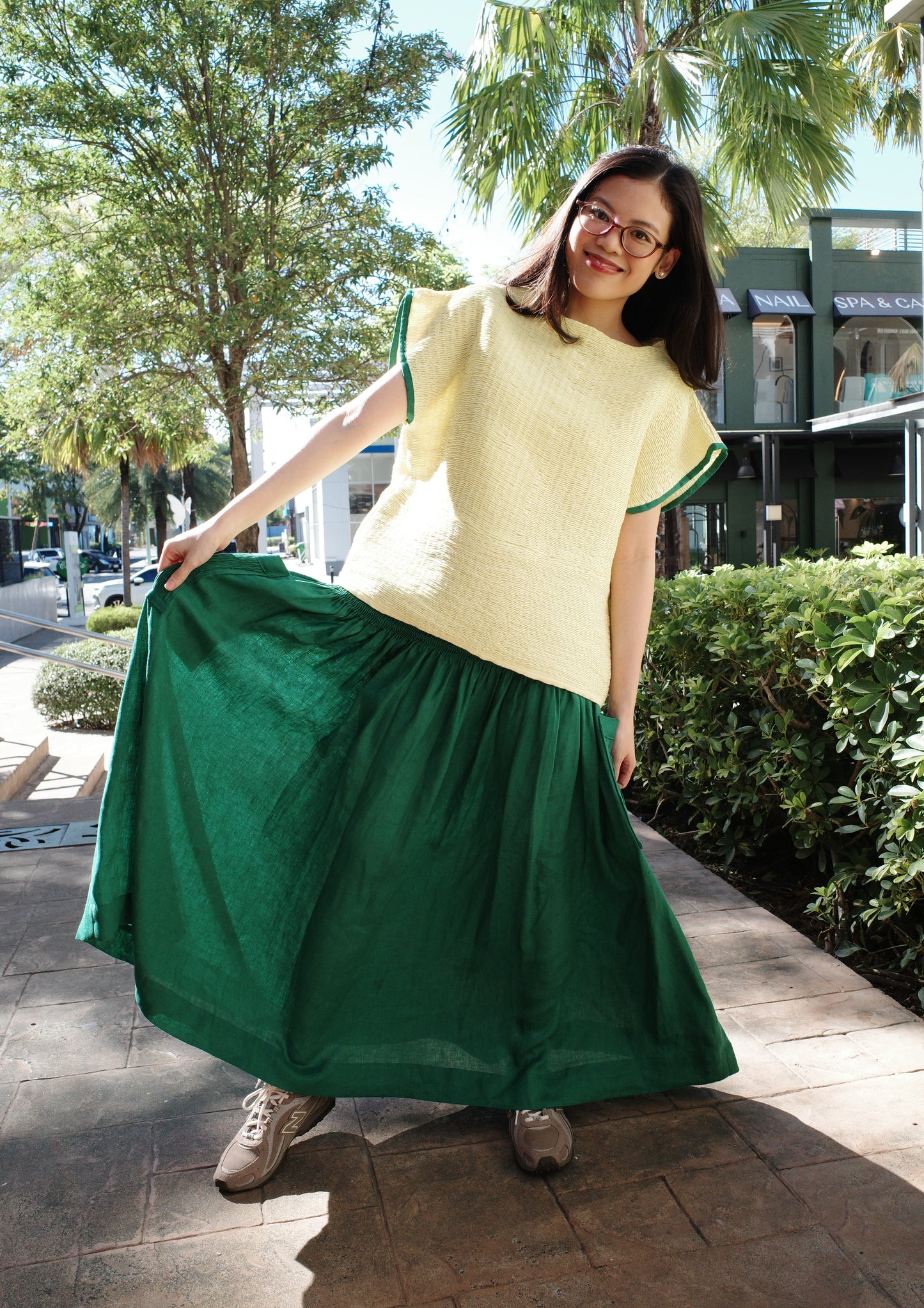 isa skirt - green