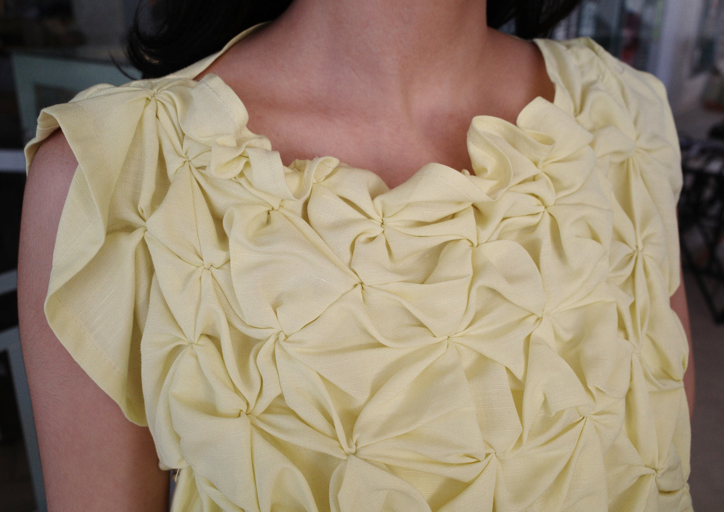 pucker bib - yellow