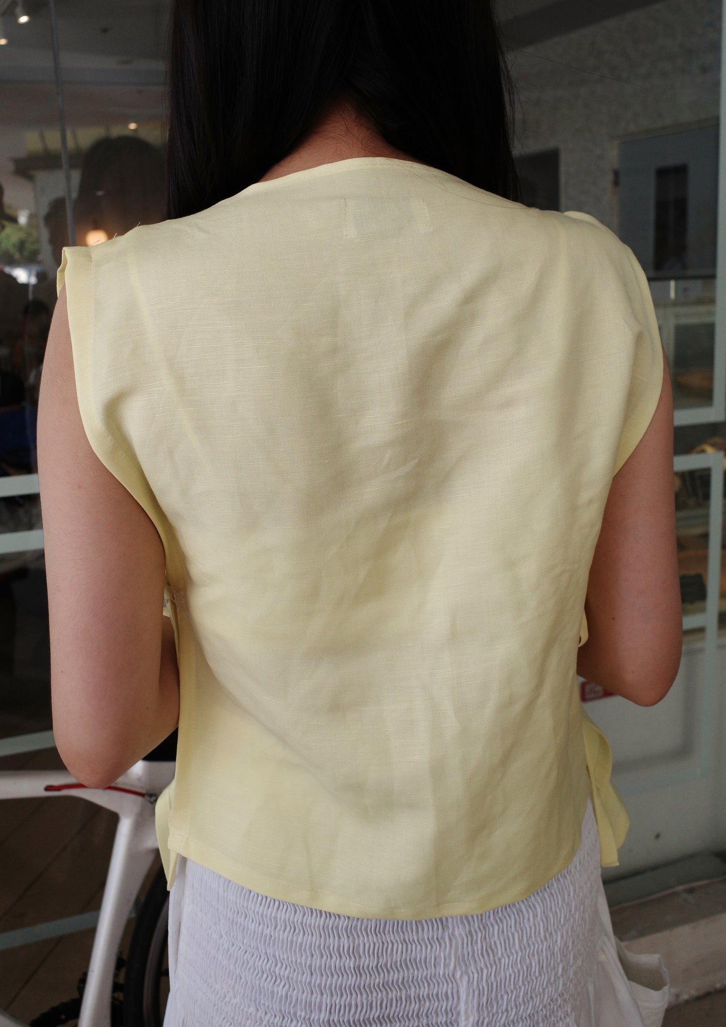 pucker bib - yellow