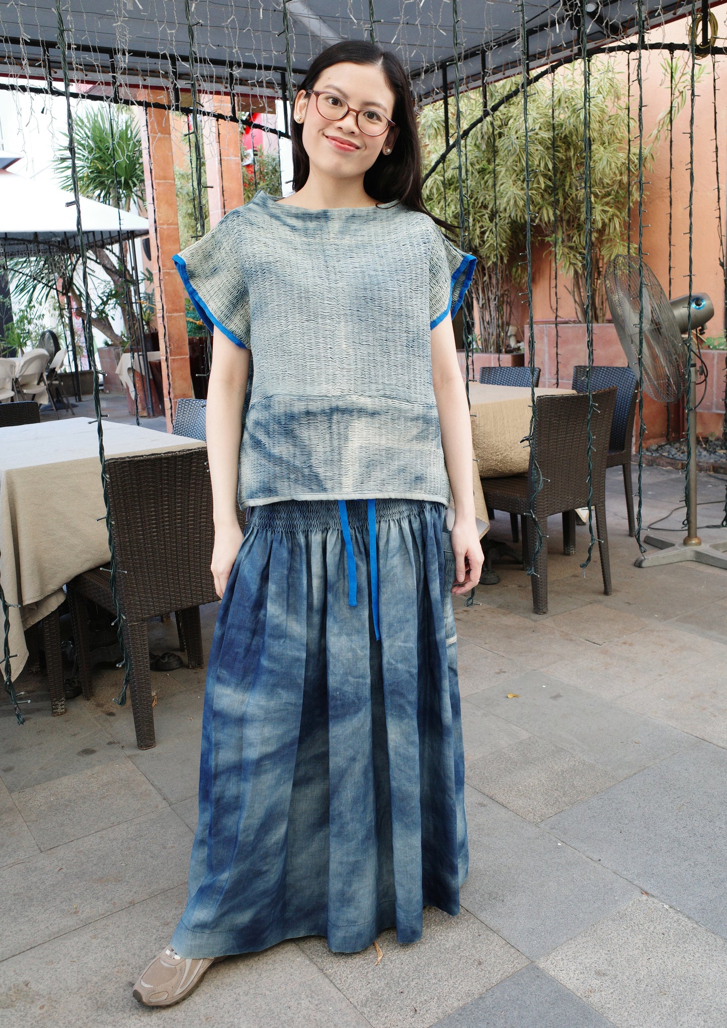 isa skirt - dyed navy