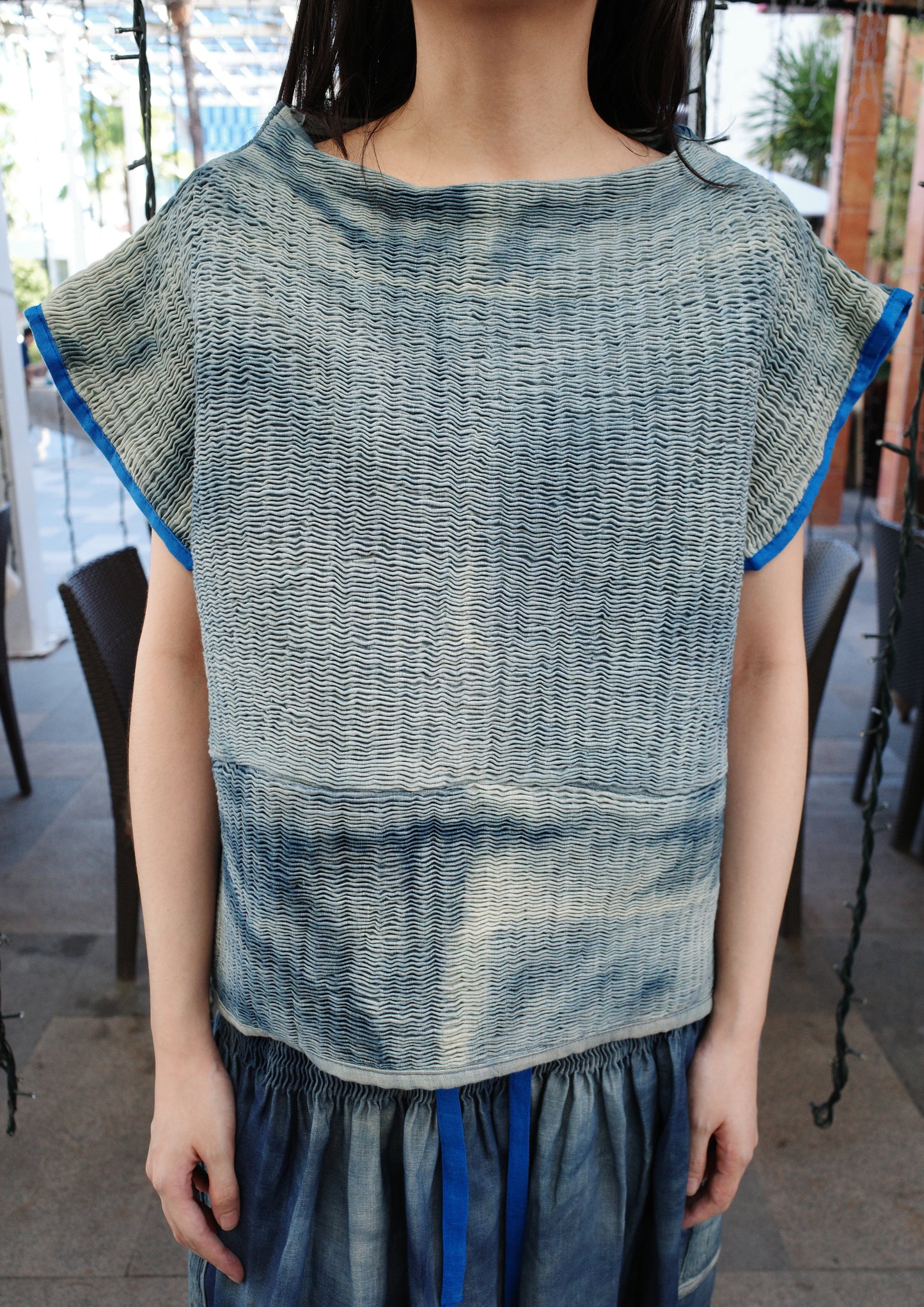 claudette shirt - dyed navy