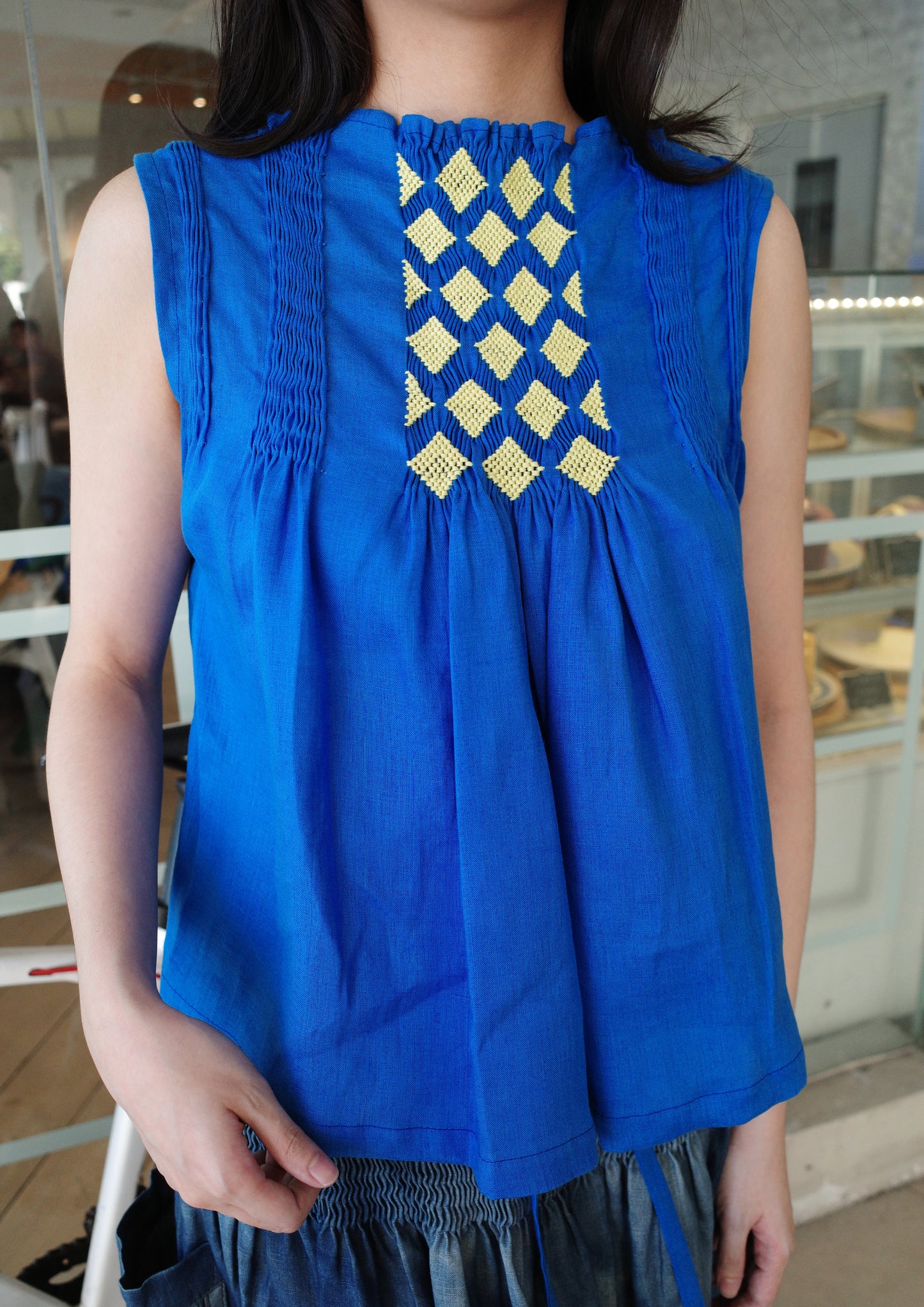 dilag top - royal blue
