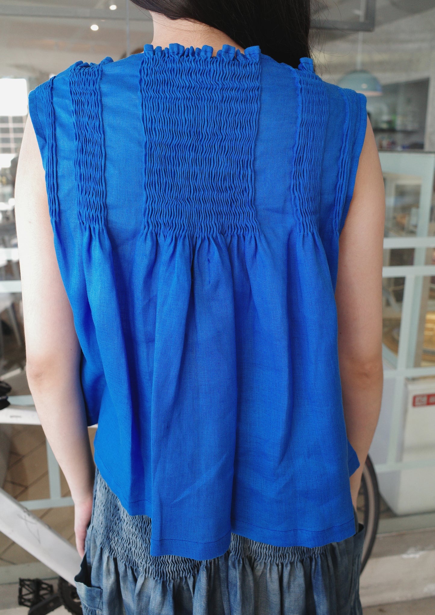 dilag top - royal blue