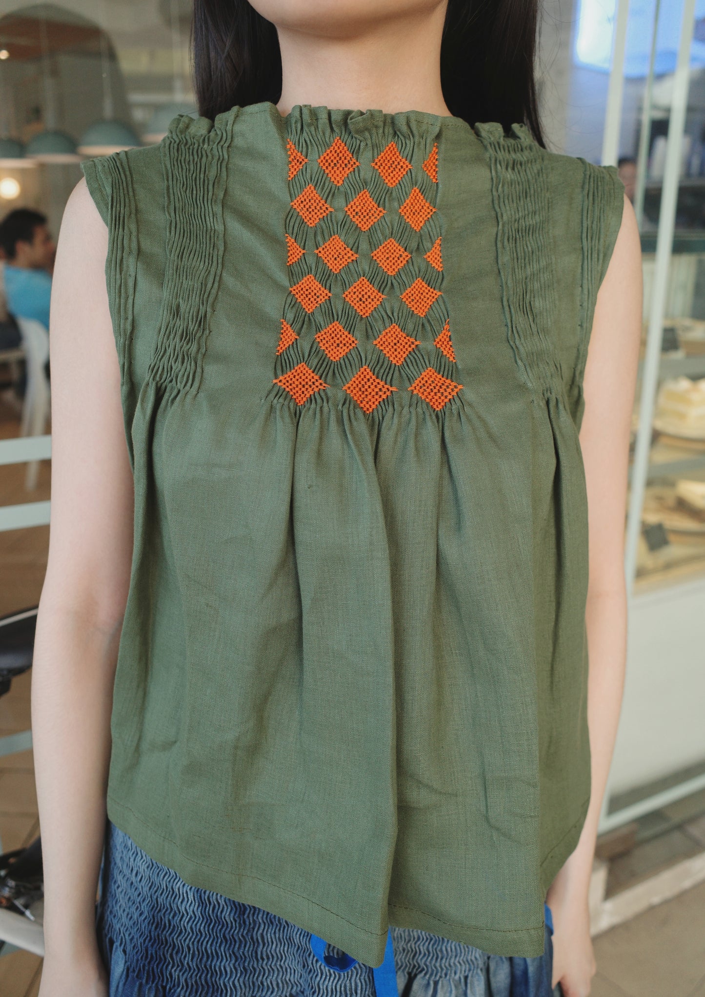 dilag top - fatigue green