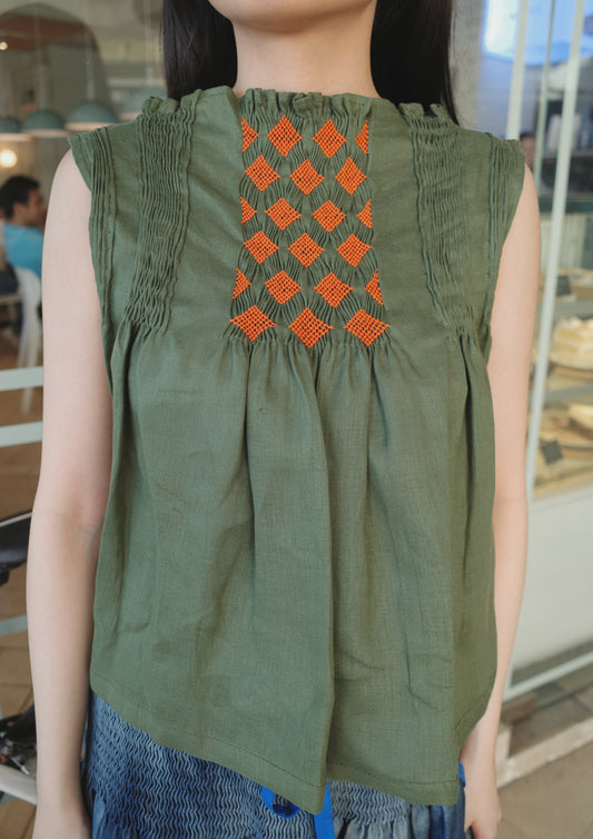 dilag top - fatigue green