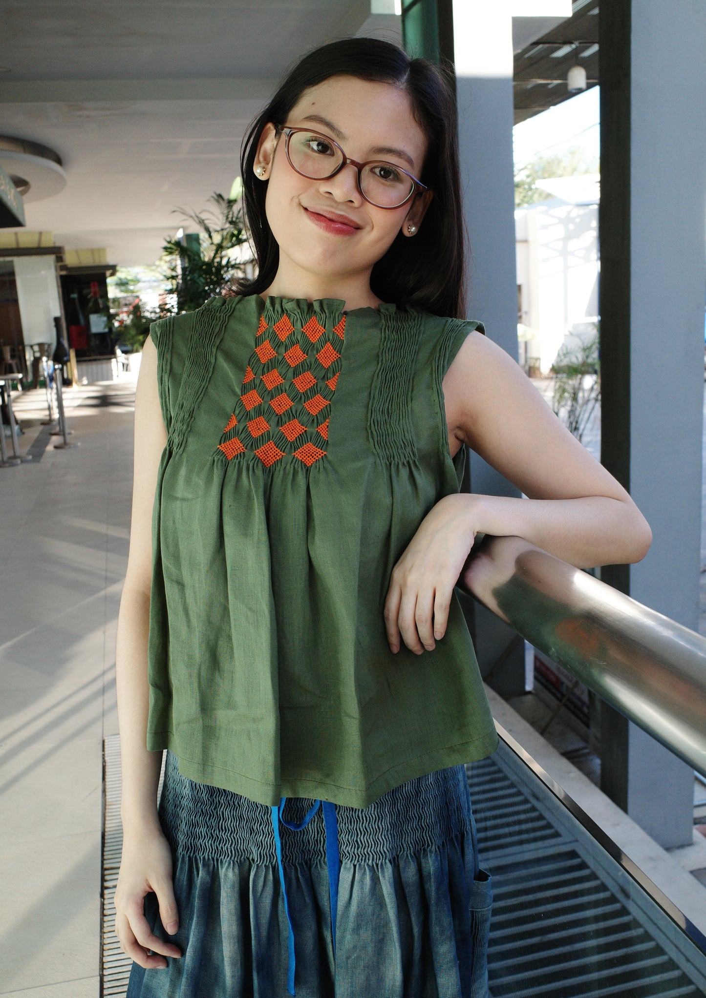 dilag top - fatigue green