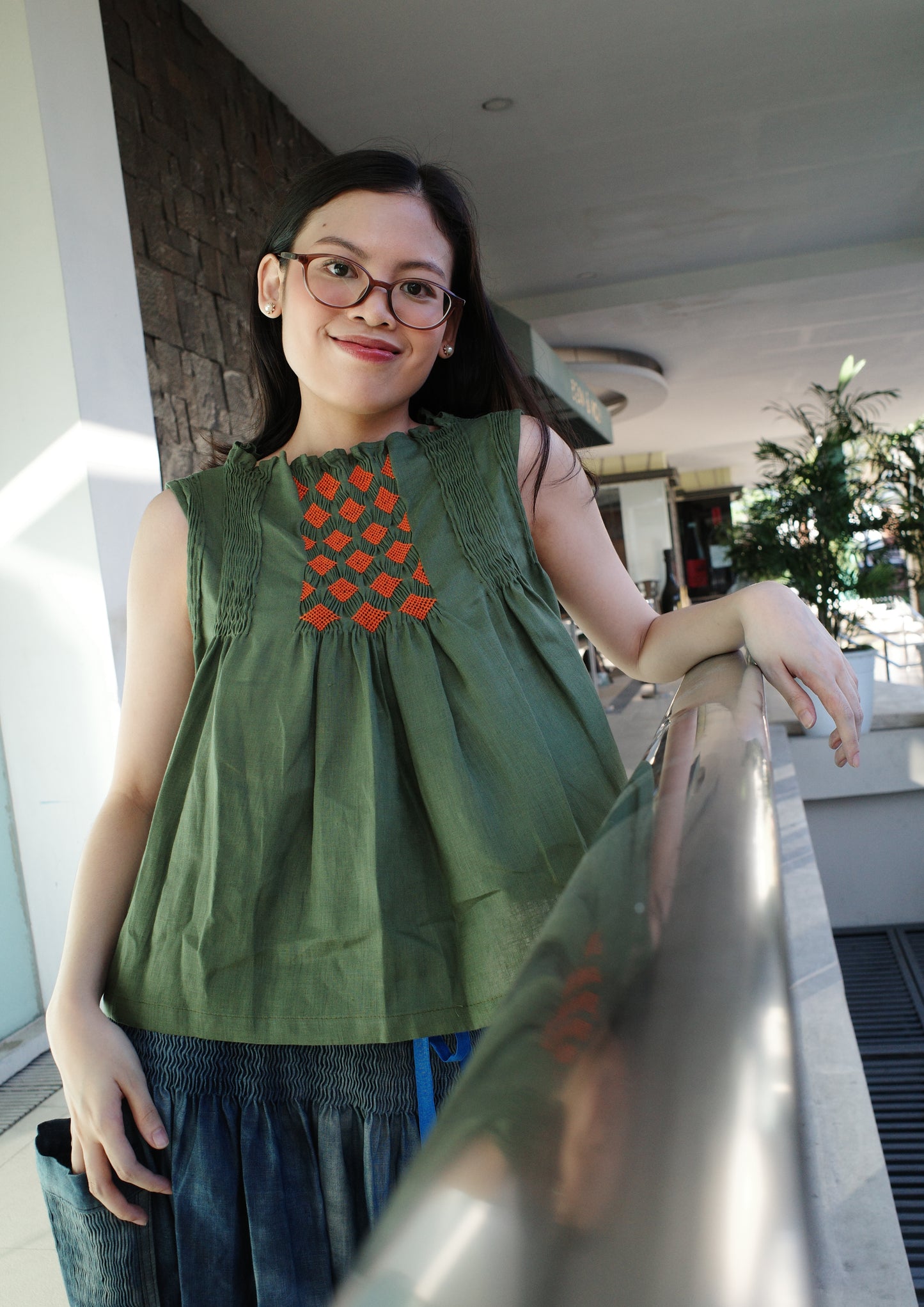 dilag top - fatigue green