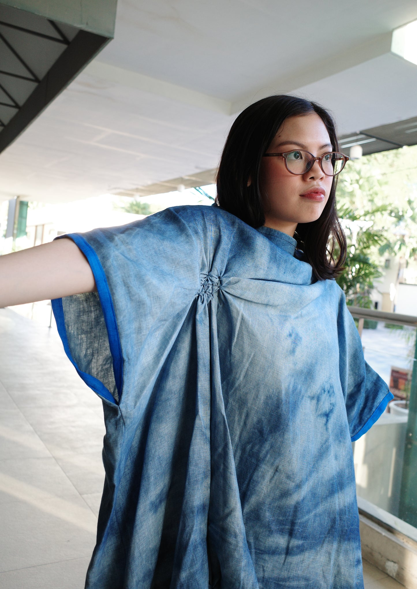 carina dress - dyed navy