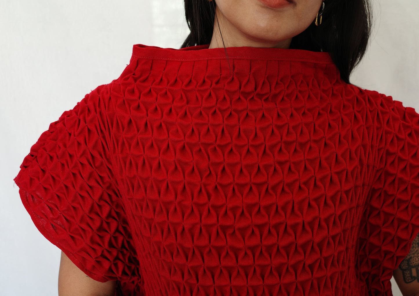 trina top - maroon