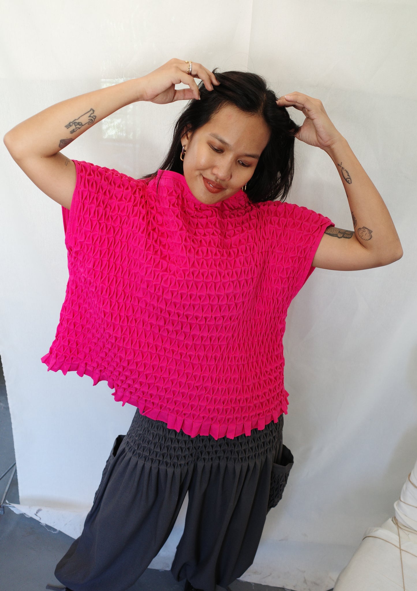 trina top - fuchsia