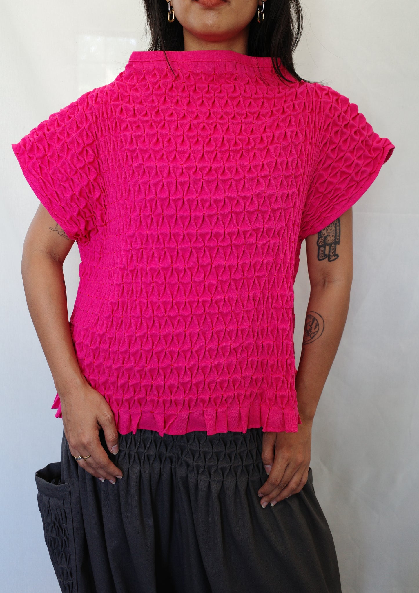 trina top - fuchsia