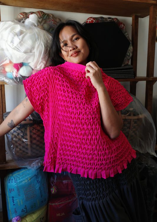 trina top - fuchsia