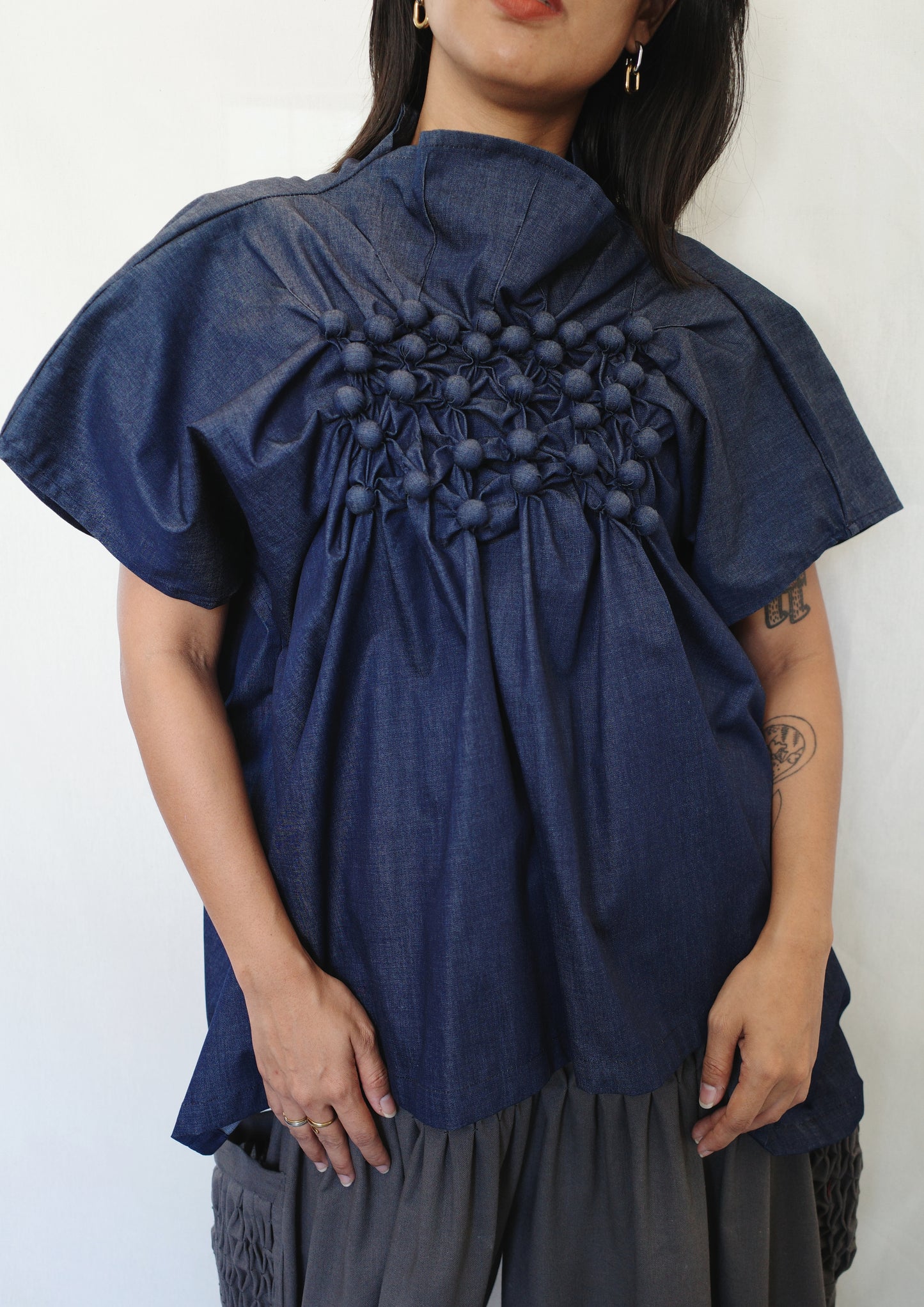 lorina blouse - soft maong navy