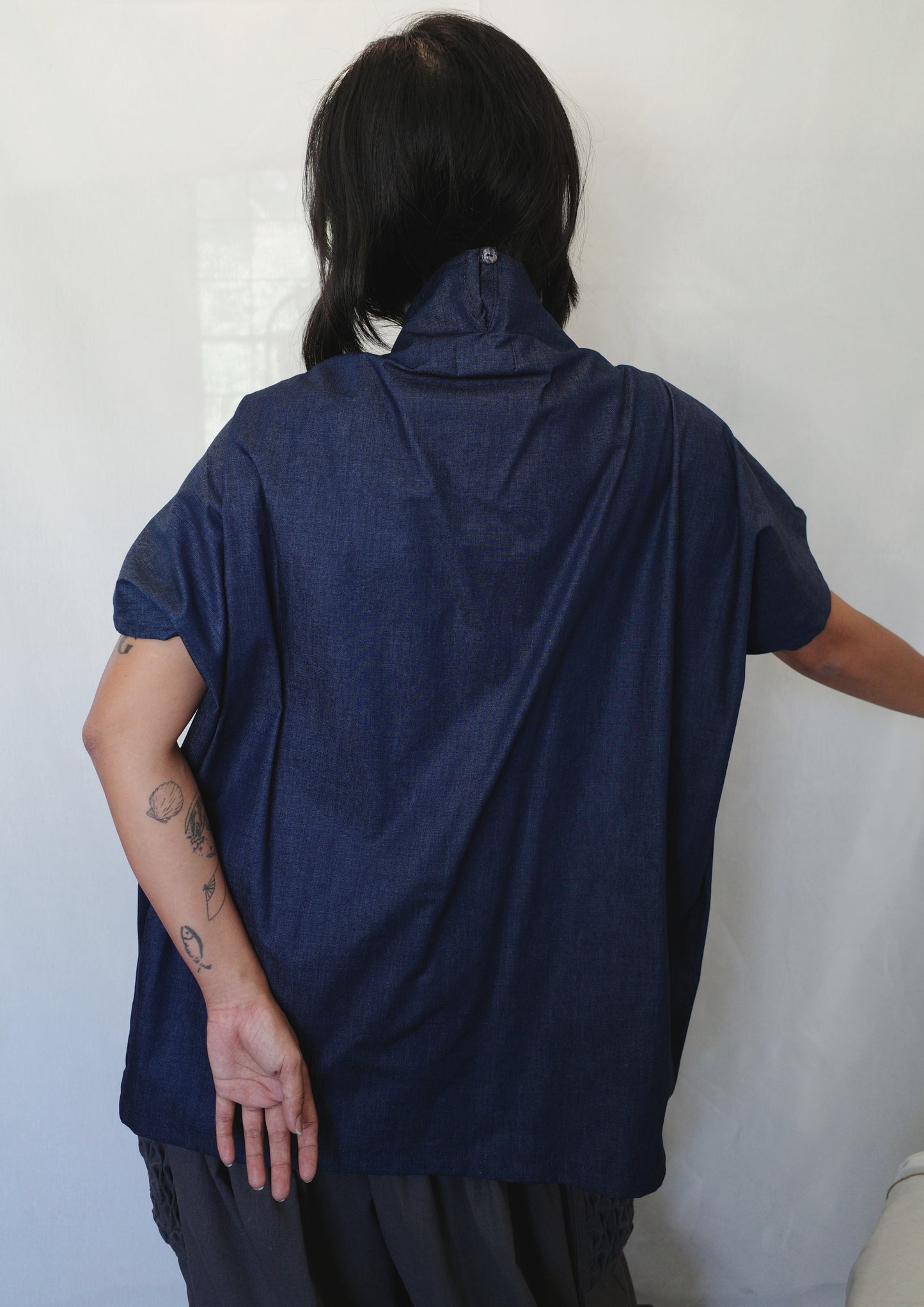 lorina blouse - soft maong navy