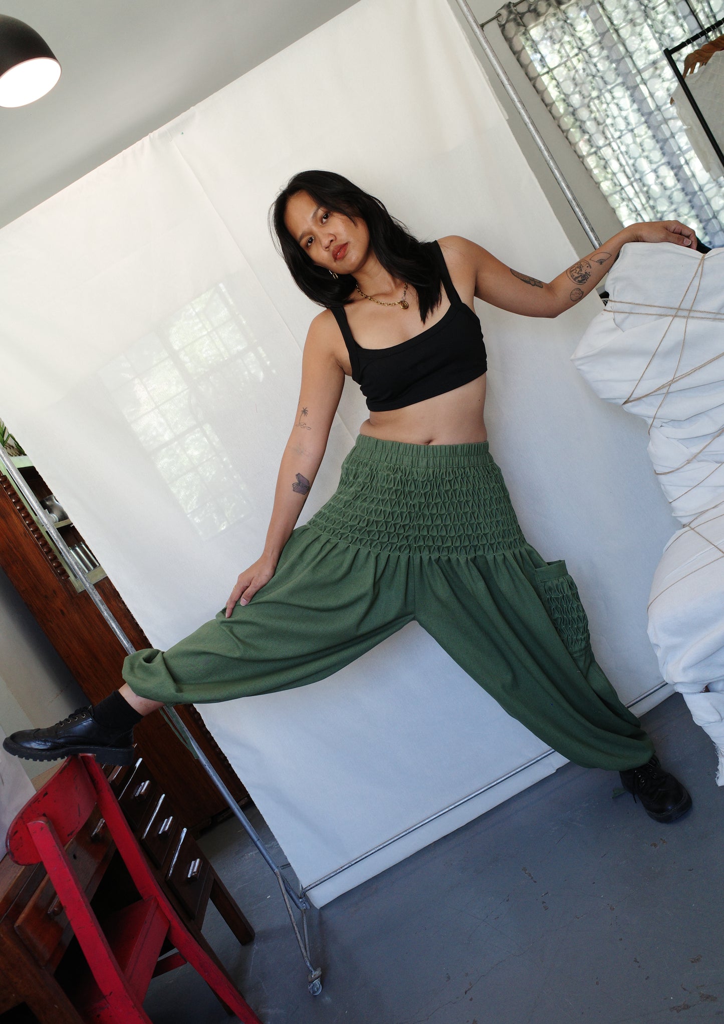 trey pants - green