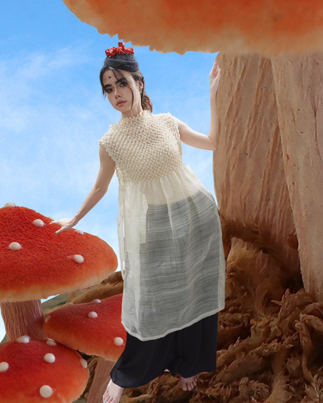 sampaguita bib dress - silk cocoon