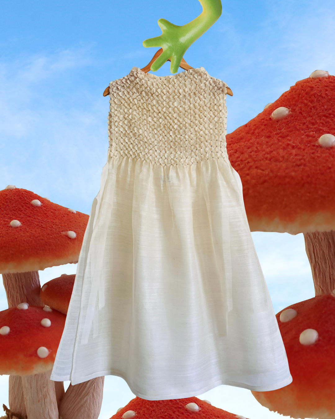sampaguita bib dress - silk cocoon