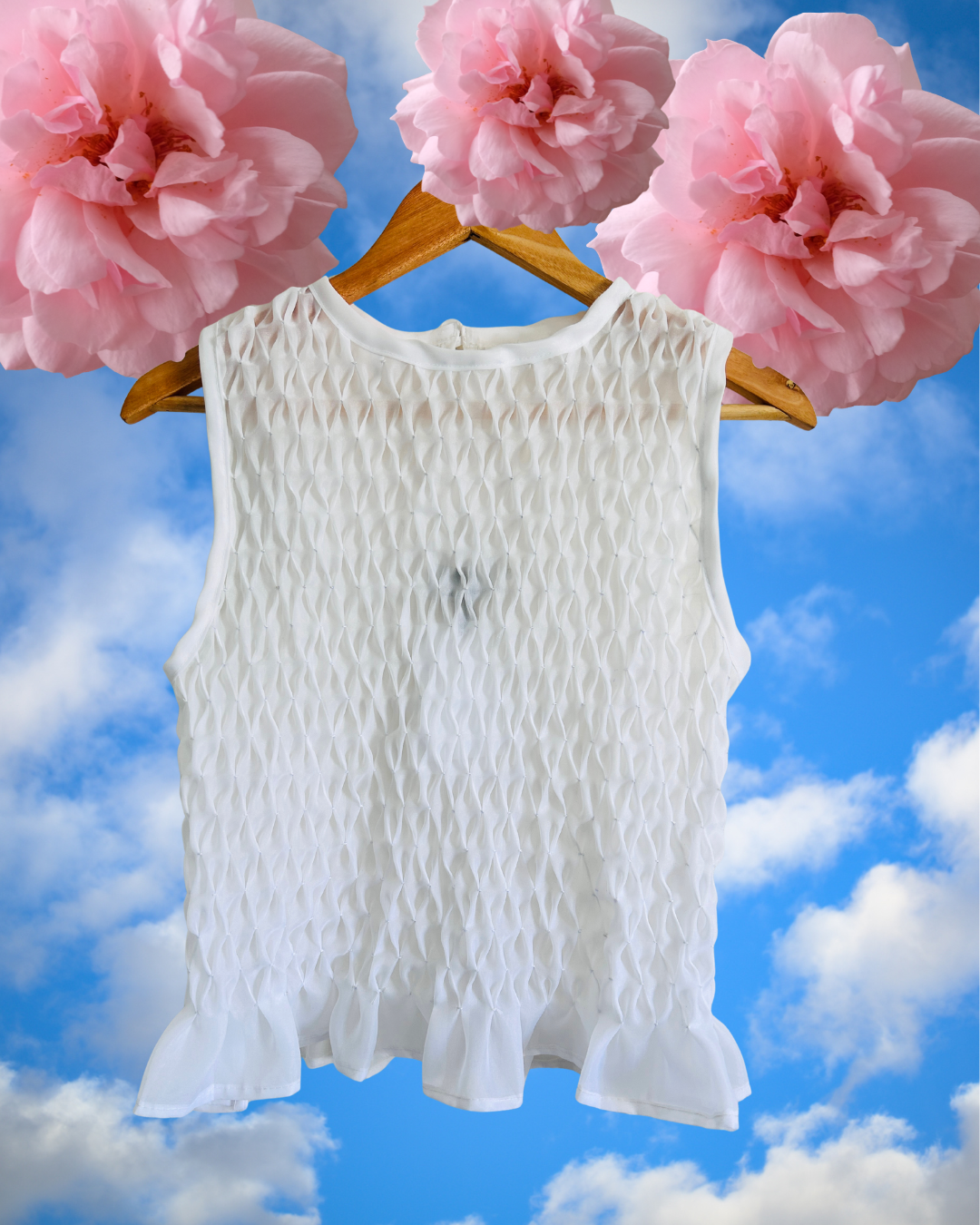 valerie shirt - organza, white
