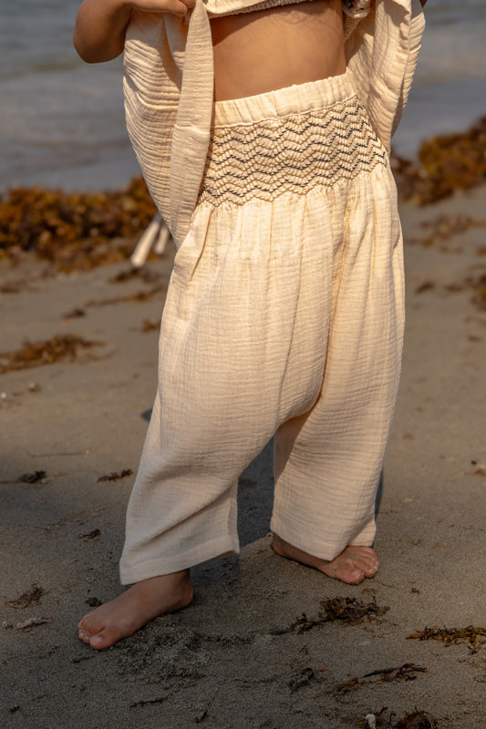 kulit pants - cream