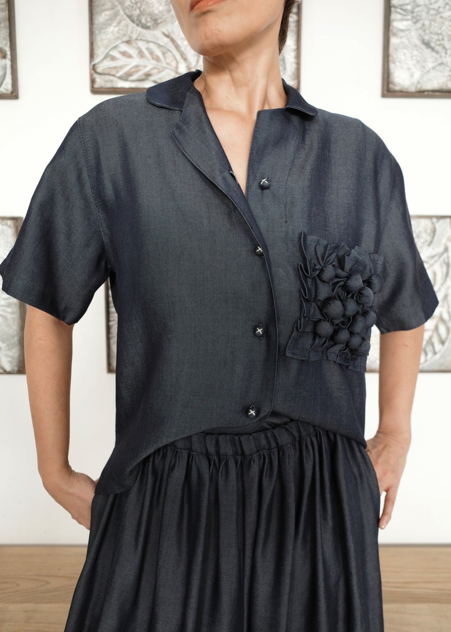 lucky shirt - navy blue