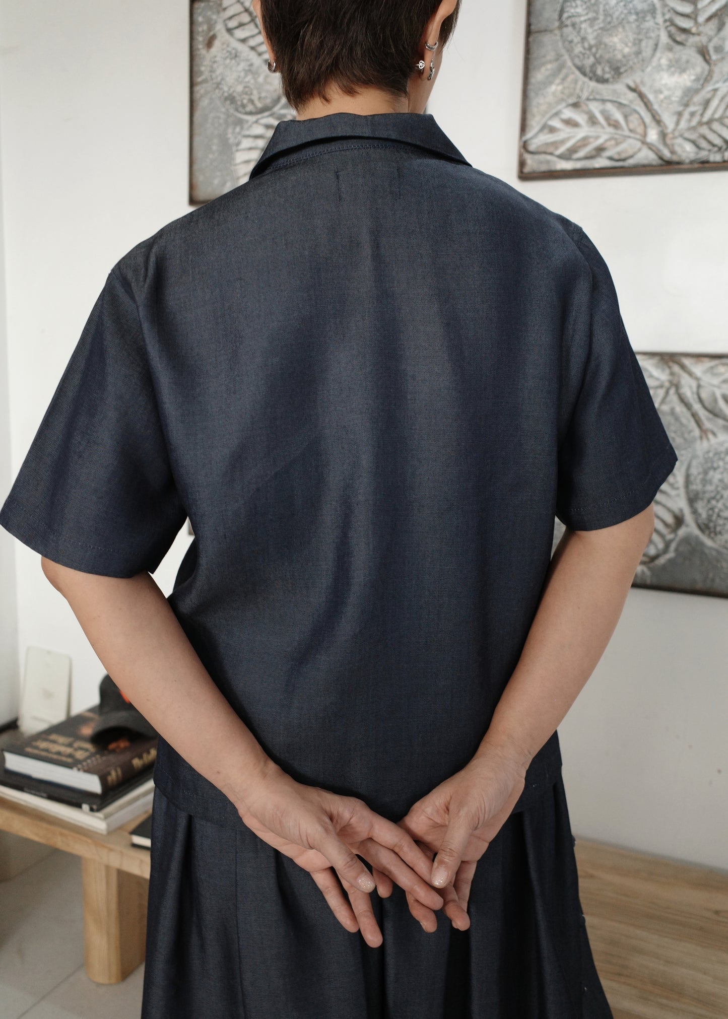 lucky shirt - navy blue