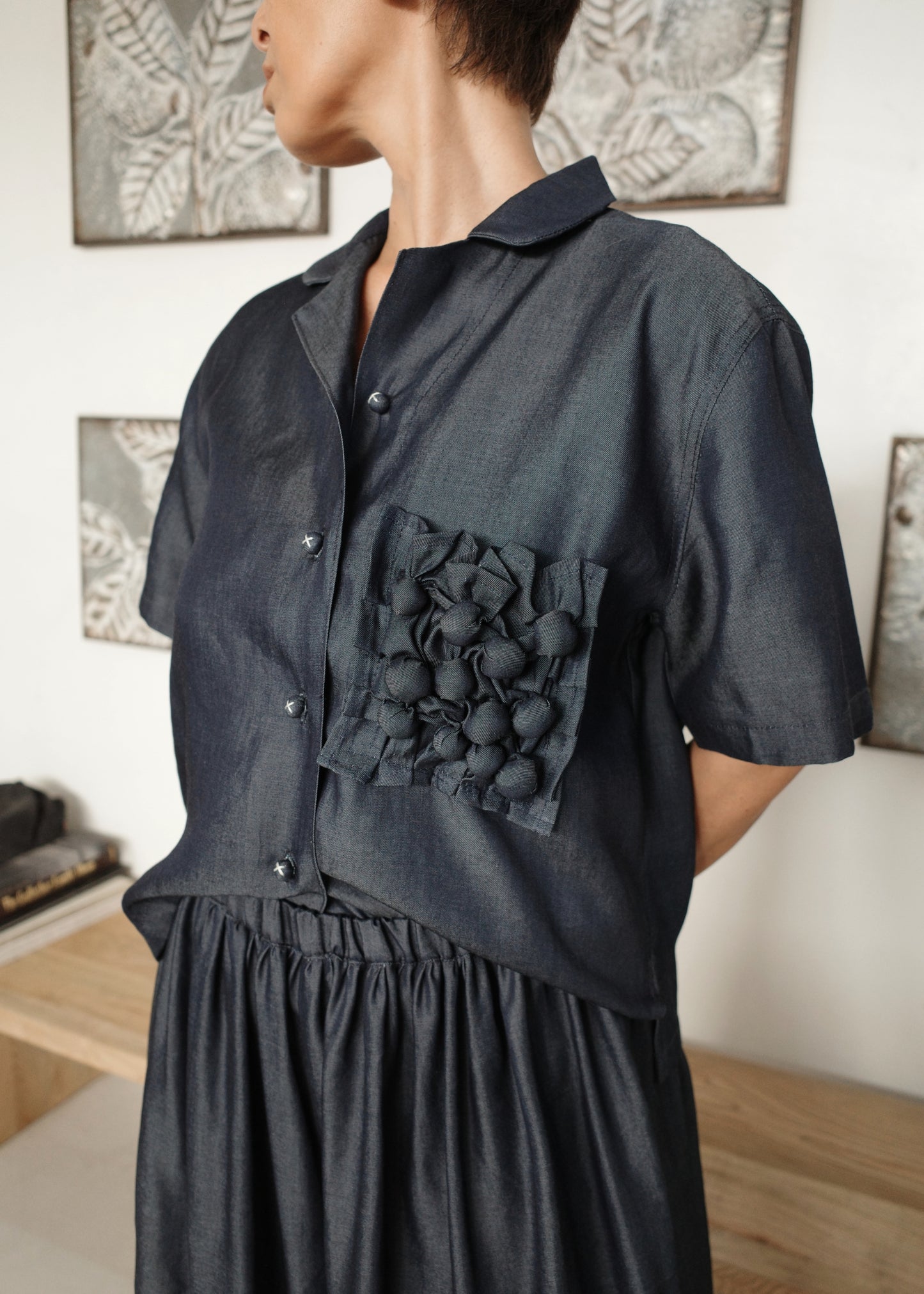 lucky shirt - navy blue