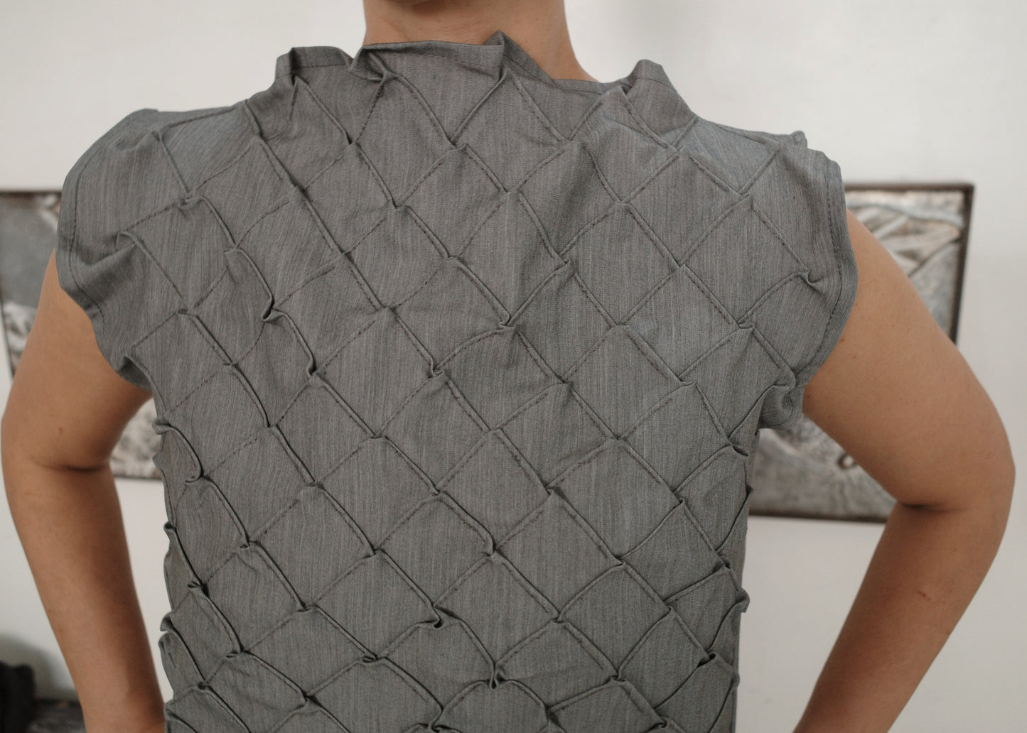 tria top - gray maong