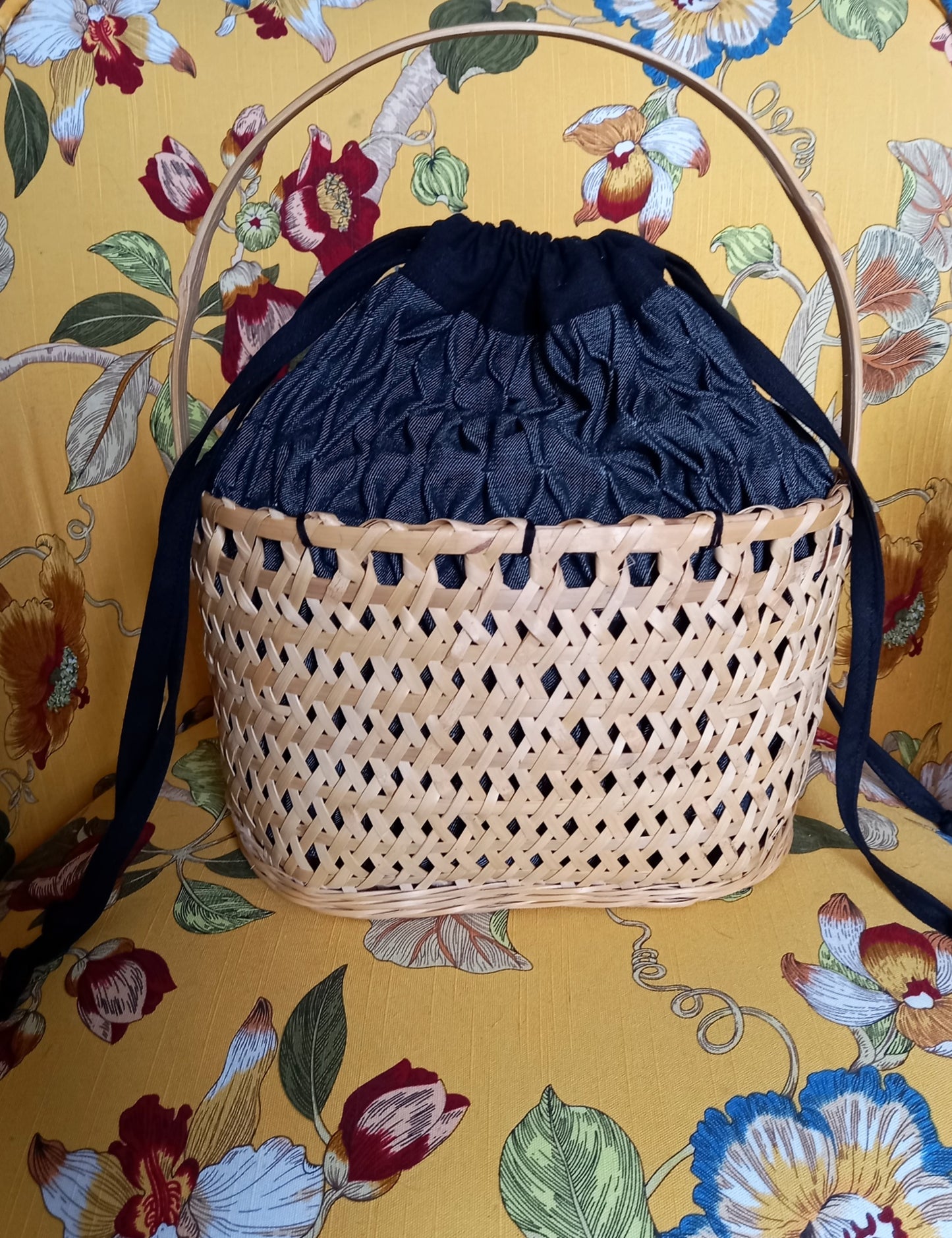 anita smocked bamboo bag