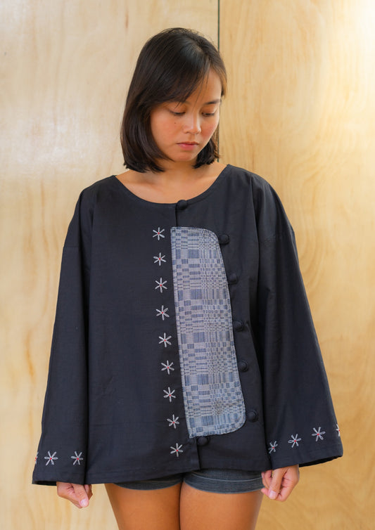 flap jacket - black